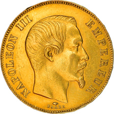 Münze, Frankreich, Napoleon III, 50 Francs, 1857, Paris, SS, Gold, KM:785.1
