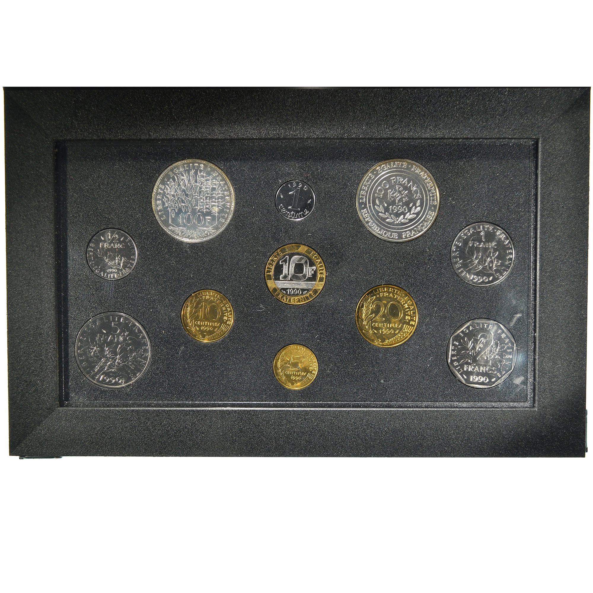 Coin, France, Set, 1990, Paris, MS(65-70), (No Composition), Gadoury:page 287