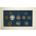 Coin, France, Proof Set Franc, 1993, Paris, MS(65-70), Gadoury:page 289