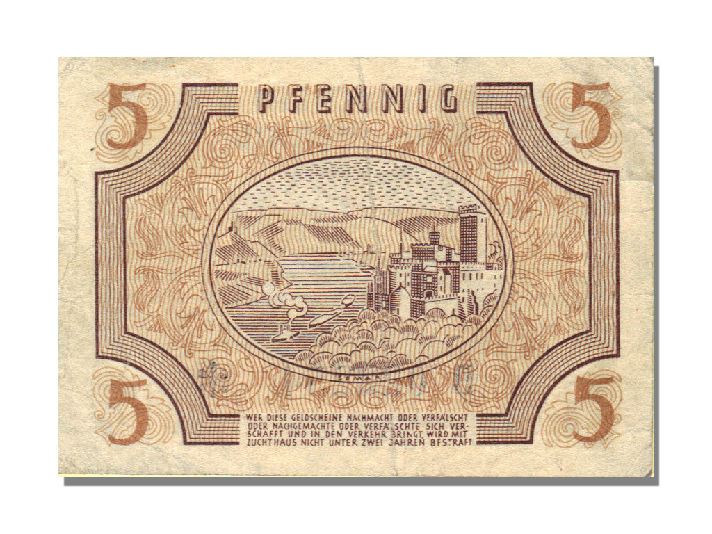 Banknote, Germany, 5 Pfennig, 1947, EF(40-45)