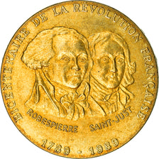 France, Medal, Bicentenaire de la Révolution Française - Robespierre et