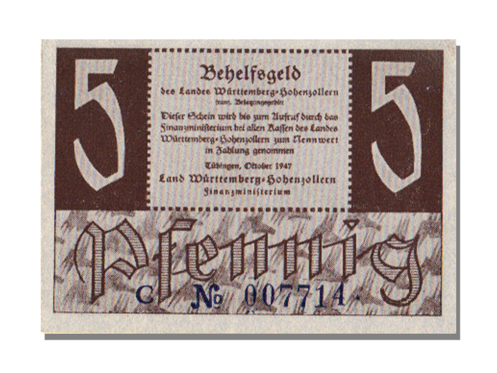 Germany, 5 Pfennig, 1947, KM #S1007a, 1947-10-01, UNC(65-70)