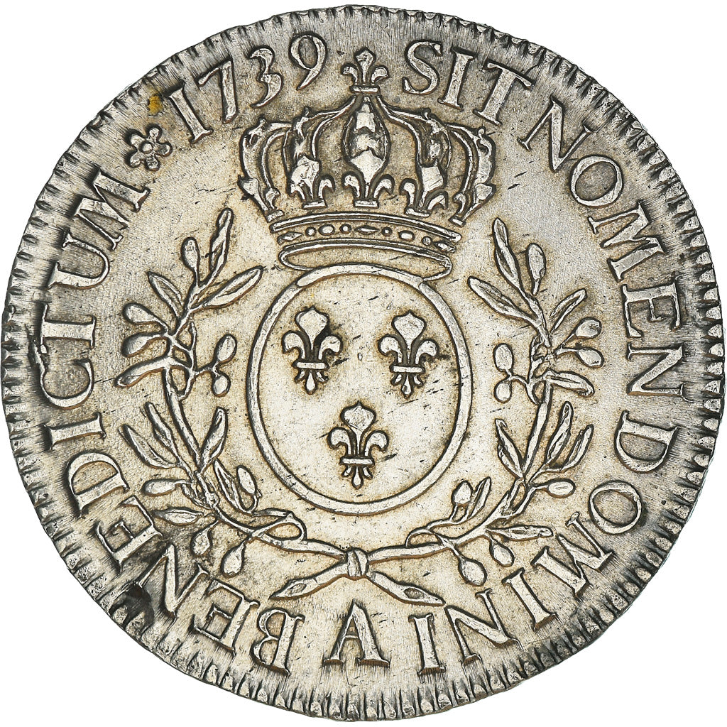 Münze, Frankreich, Louis XV, Écu aux branches d'olivier, Ecu, 1739, Paris, SS