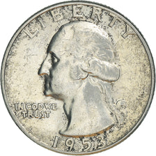 Munten, Verenigde Staten, Washington Quarter, Quarter, 1953, U.S. Mint