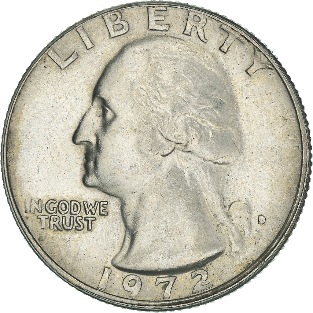 Coin, United States, Washington Quarter, Quarter, 1972, U.S. Mint, Philadelphia