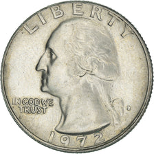 Coin, United States, Washington Quarter, Quarter, 1972, U.S. Mint, Philadelphia