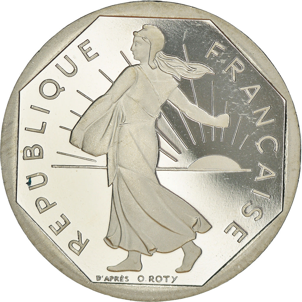 Monnaie, France, Semeuse, 2 Francs, 1999, Proof / BE, FDC, Nickel, Gadoury:547b