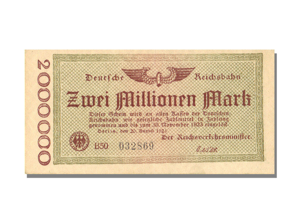Banknote, Germany, 2 Millionen Mark, 1923, UNC(65-70)