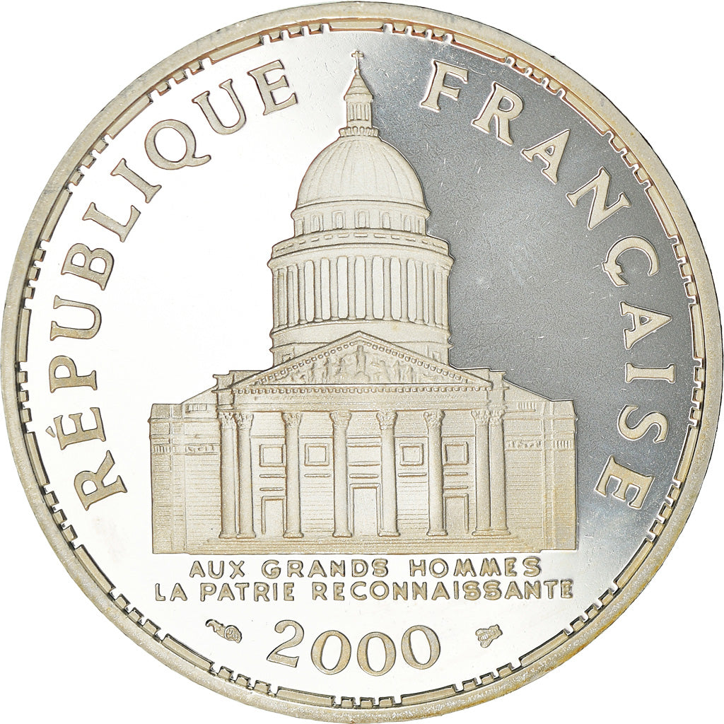 Coin, France, Panthéon, 100 Francs, 2000, Paris, Proof / BE, MS(65-70), Silver