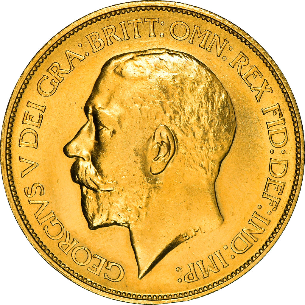 Coin, Great Britain, George V, 5 Pounds, 1911, Contremarque, AU(55-58), Gold