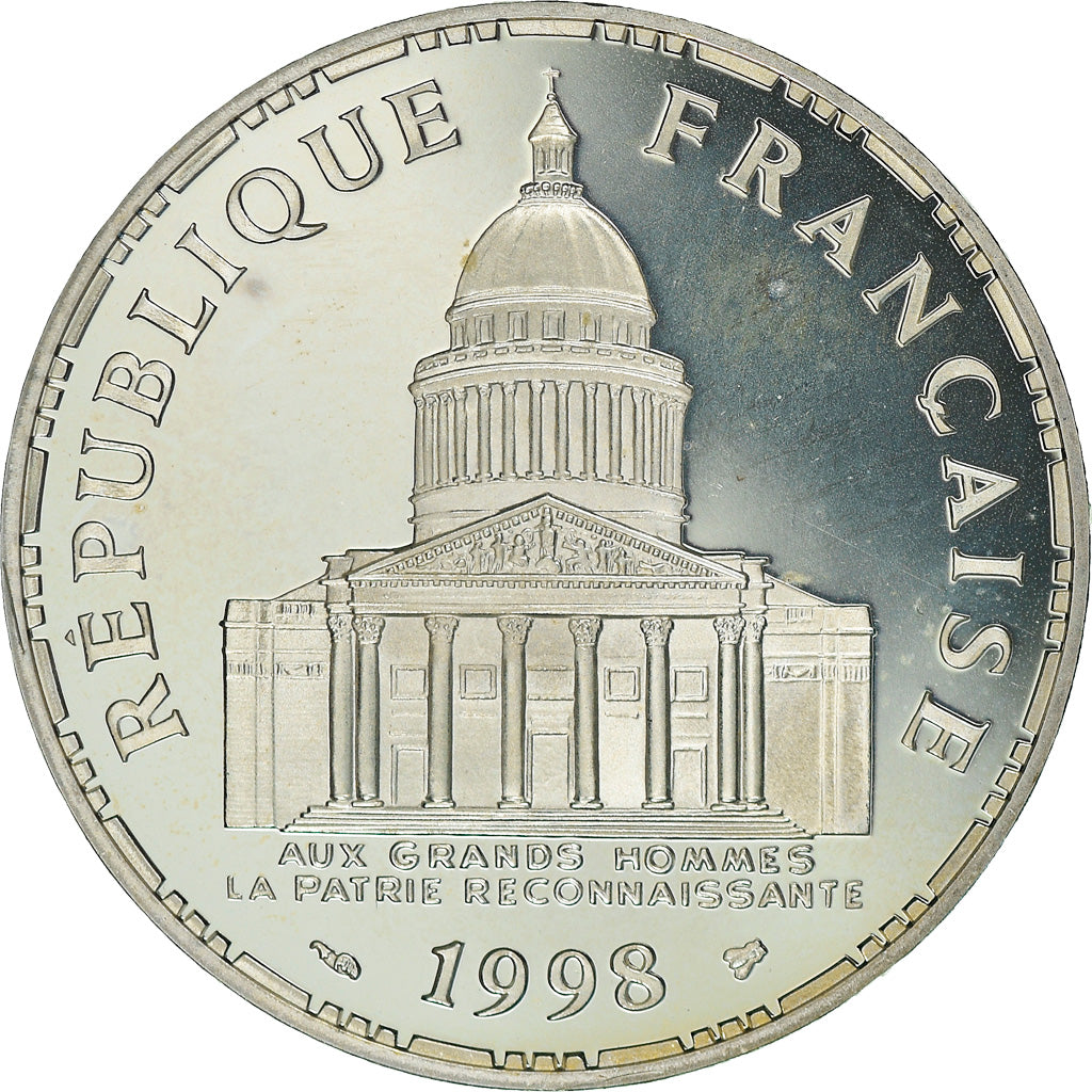 Coin, France, Panthéon, 100 Francs, 1998, Paris, Proof / BE, MS(65-70), Silver