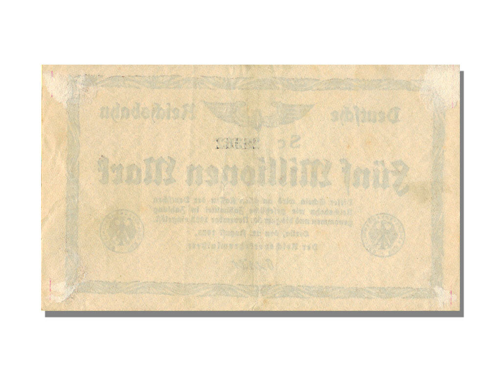 Germany, 5 Millions Mark, 1923, 1923-08-22, UNC(63)