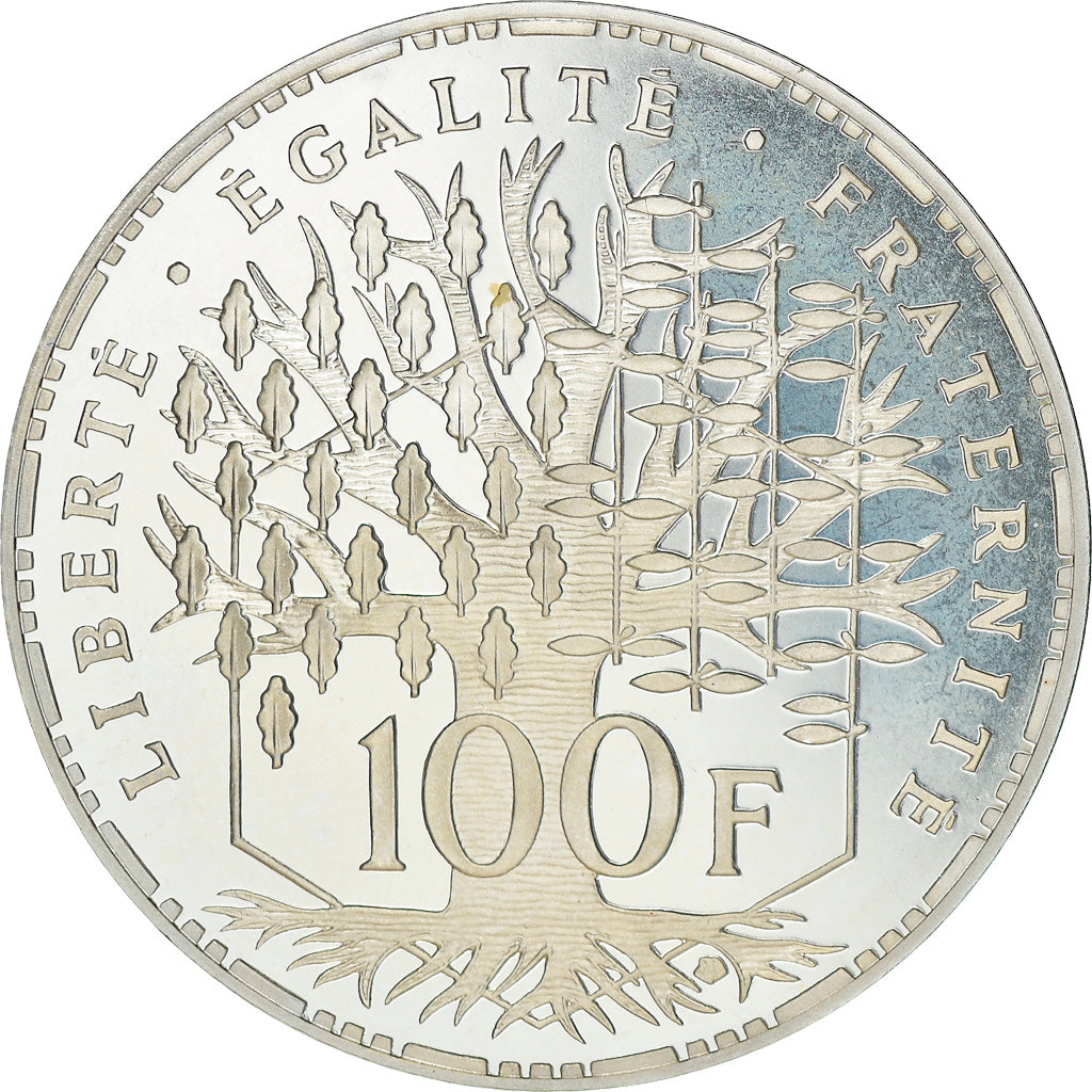 Coin, France, Panthéon, 100 Francs, 1996, Paris, Proof / BE, MS(65-70), Silver