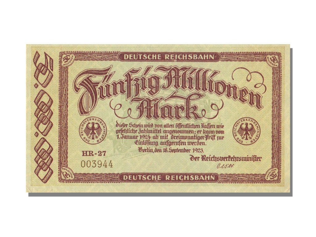 Germania, 50 Millionen Mark, 1923, FDS