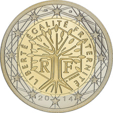 France, 2 Euro, 2014, Paris, Proof, FDC, Bi-Metallic, Gadoury:8a., KM:1414