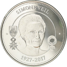 France, Medal, Simone Veil, Collection Panthéon, 2017, MS(65-70), Copper-nickel