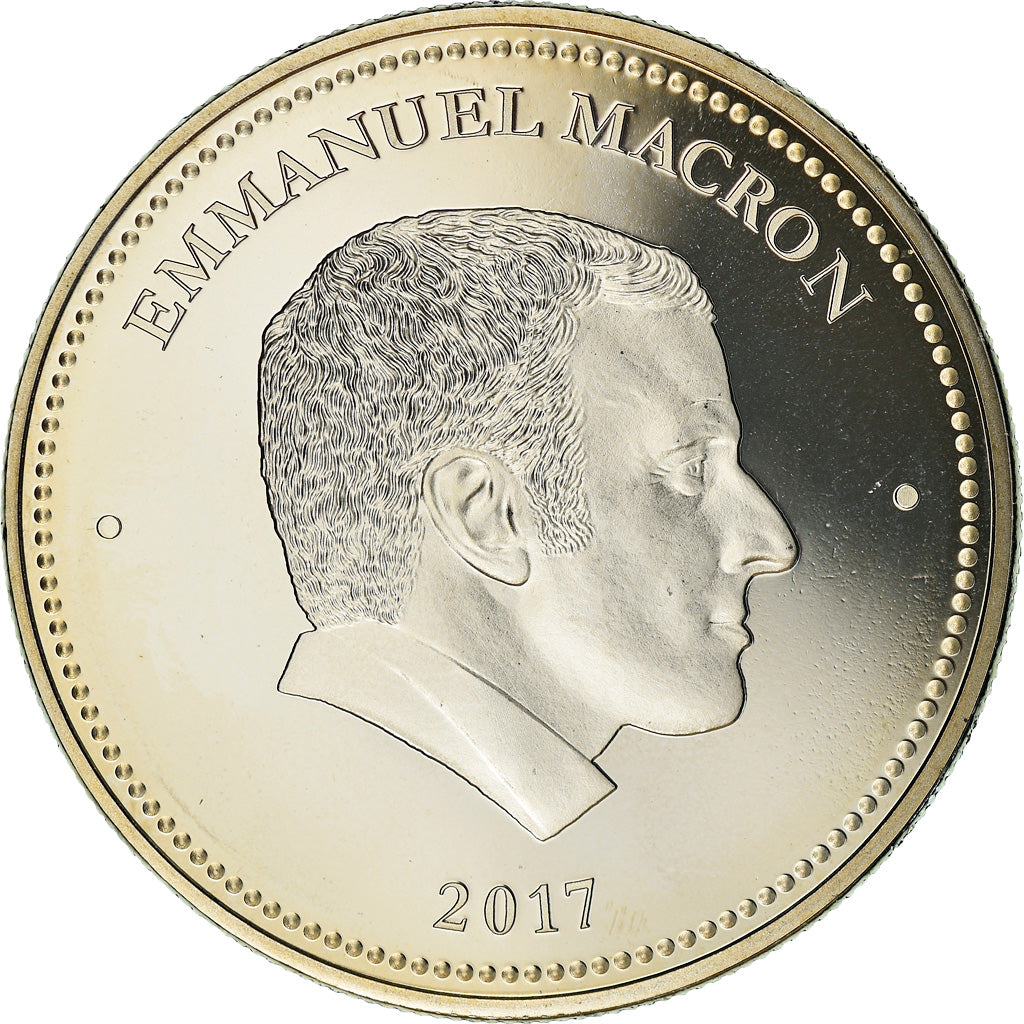 France, Medal, Emmanuel Macron, Président de la République, 2017, MS(65-70)