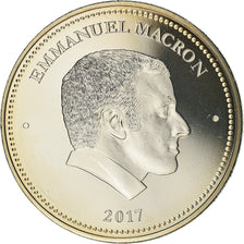 France, Medal, Emmanuel Macron, Président de la République, 2017, MS(65-70)