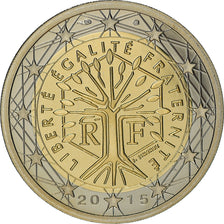 France, 2 Euro, 2015, BE, MS(65-70), Bi-Metallic, KM:New