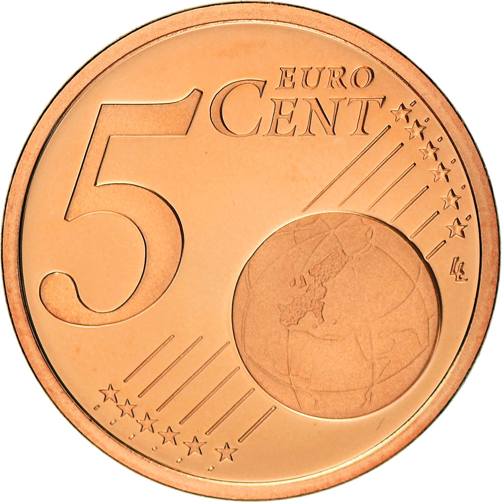 France, 5 Euro Cent, 2015, Proof / BE, FDC, Copper Plated Steel, KM:New