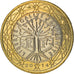 France, 1 Euro, 2014, Paris, BU, MS(65-70), Bi-Metallic, Gadoury:7a.