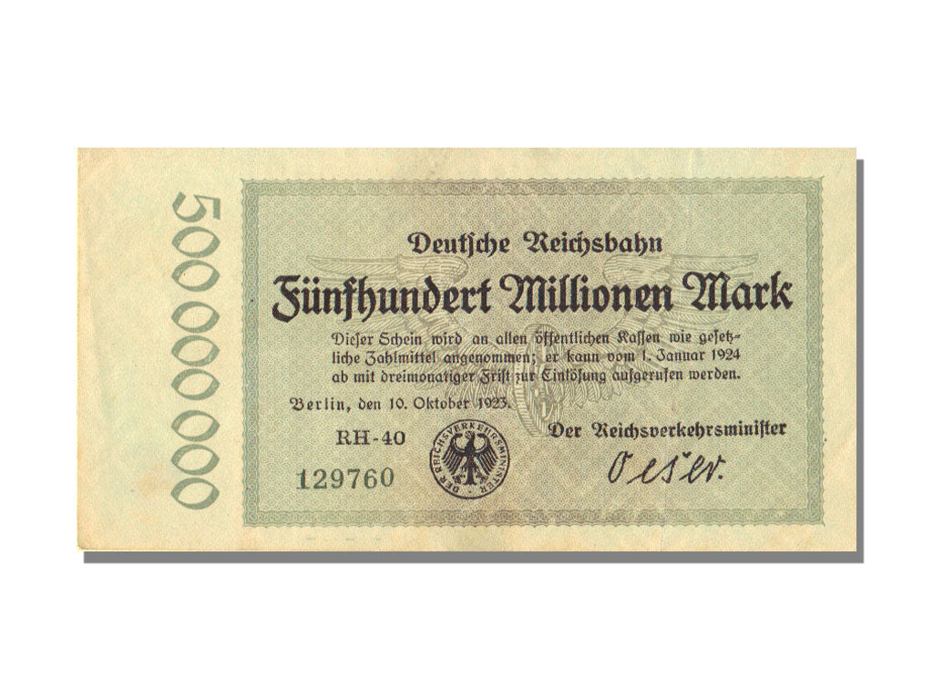 Germany, 500 Millionen Mark, 1923, KM #S1019, 1923-10-10, UNC(63)