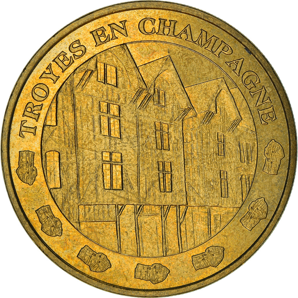 Francia, Token, Jetón turístico, 10/ Troyes-en-Champagne, Arts & Culture