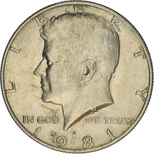 Moneda, Estados Unidos, Kennedy Half Dollar, Half Dollar, 1981, U.S. Mint