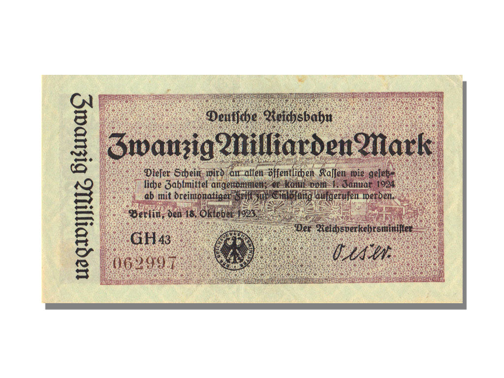 Germany, 20 Billion Mark, 1923, UNC(65-70)