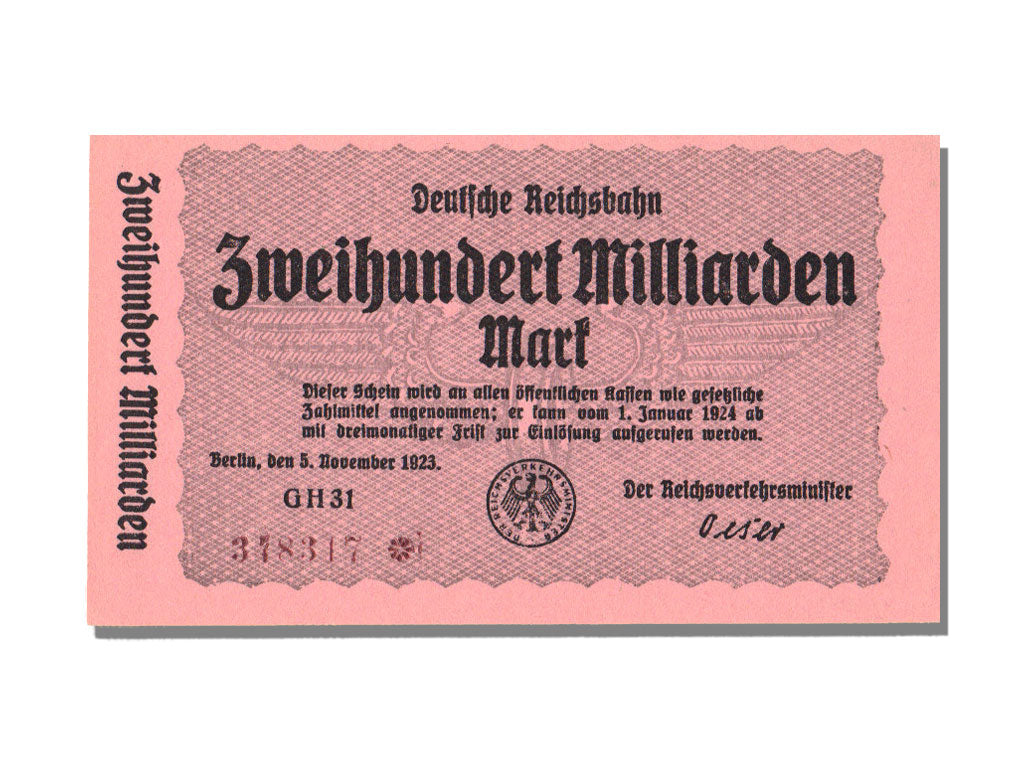 Germany, 200 Billion Mark, 1923, UNC(65-70)