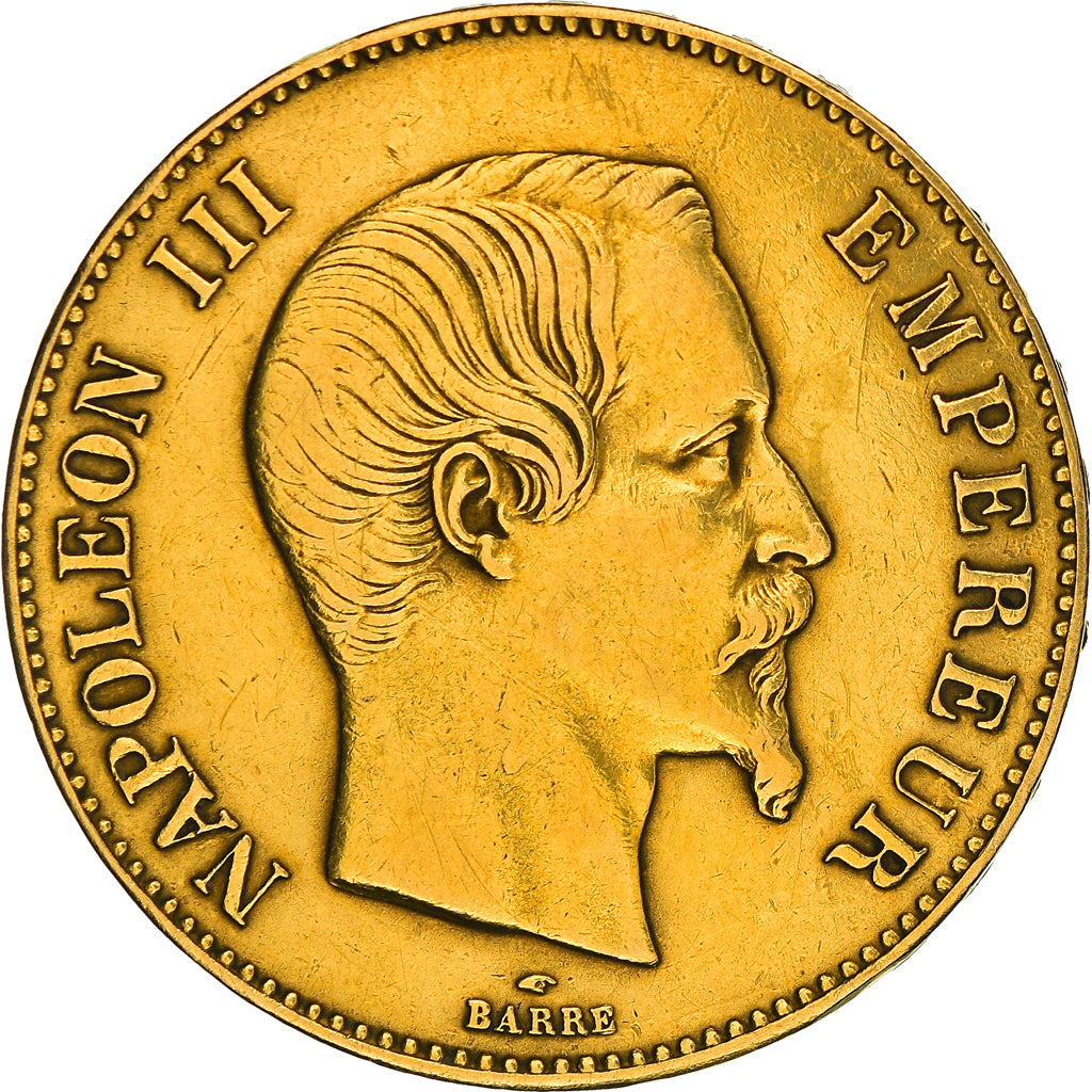Moeda, França, Napoleon III, Napoléon III, 100 Francs, 1858, Paris, VF(20-25)