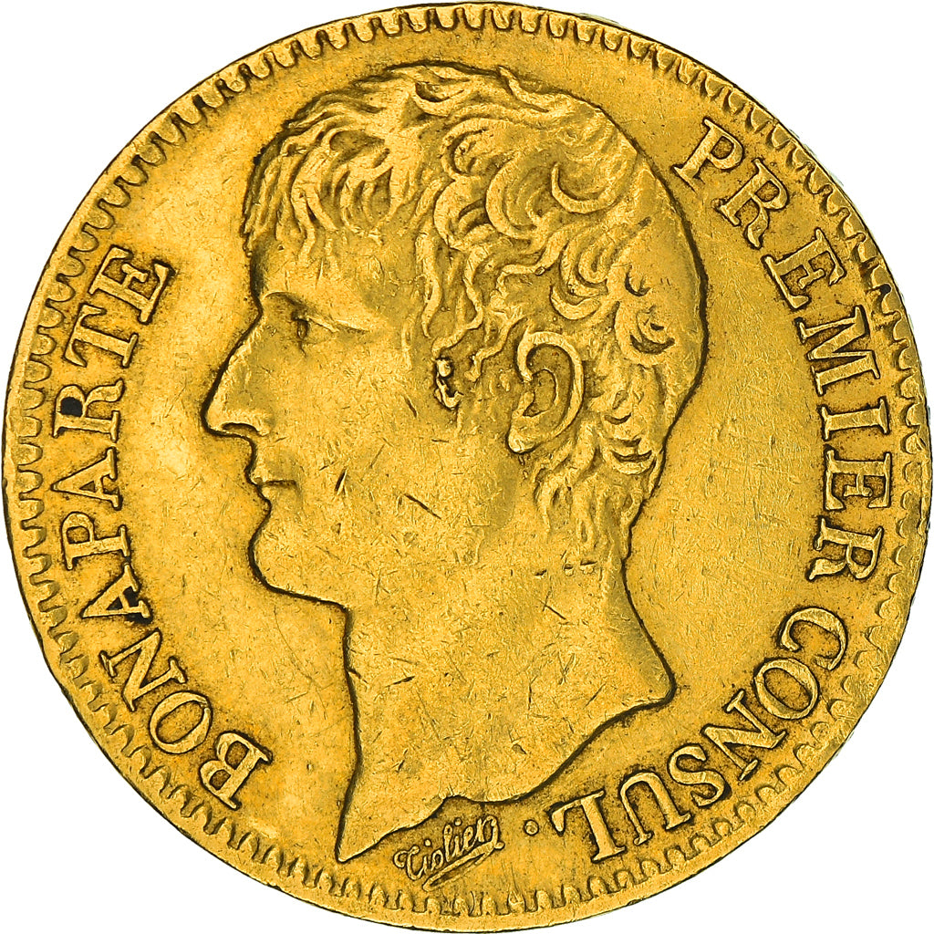 Münze, Frankreich, Napoléon I, 40 Francs, An XI, Paris, SS, Gold, KM:652