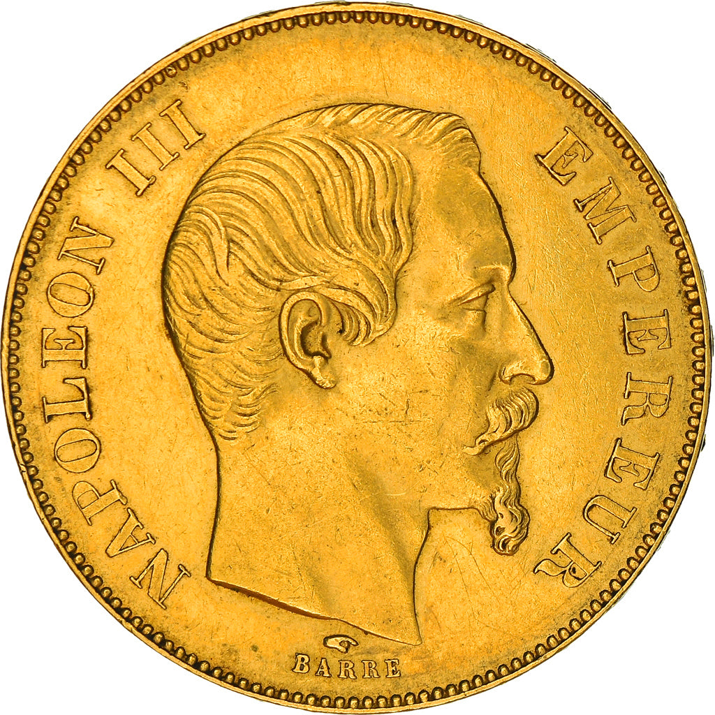 Monnaie, France, Napoleon III, 50 Francs, 1857, Paris, TTB+, Or, Gadoury:1111