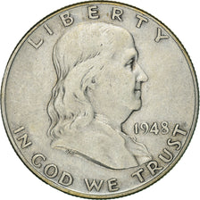 Moneta, Stati Uniti, Franklin Half Dollar, Half Dollar, 1948, U.S. Mint