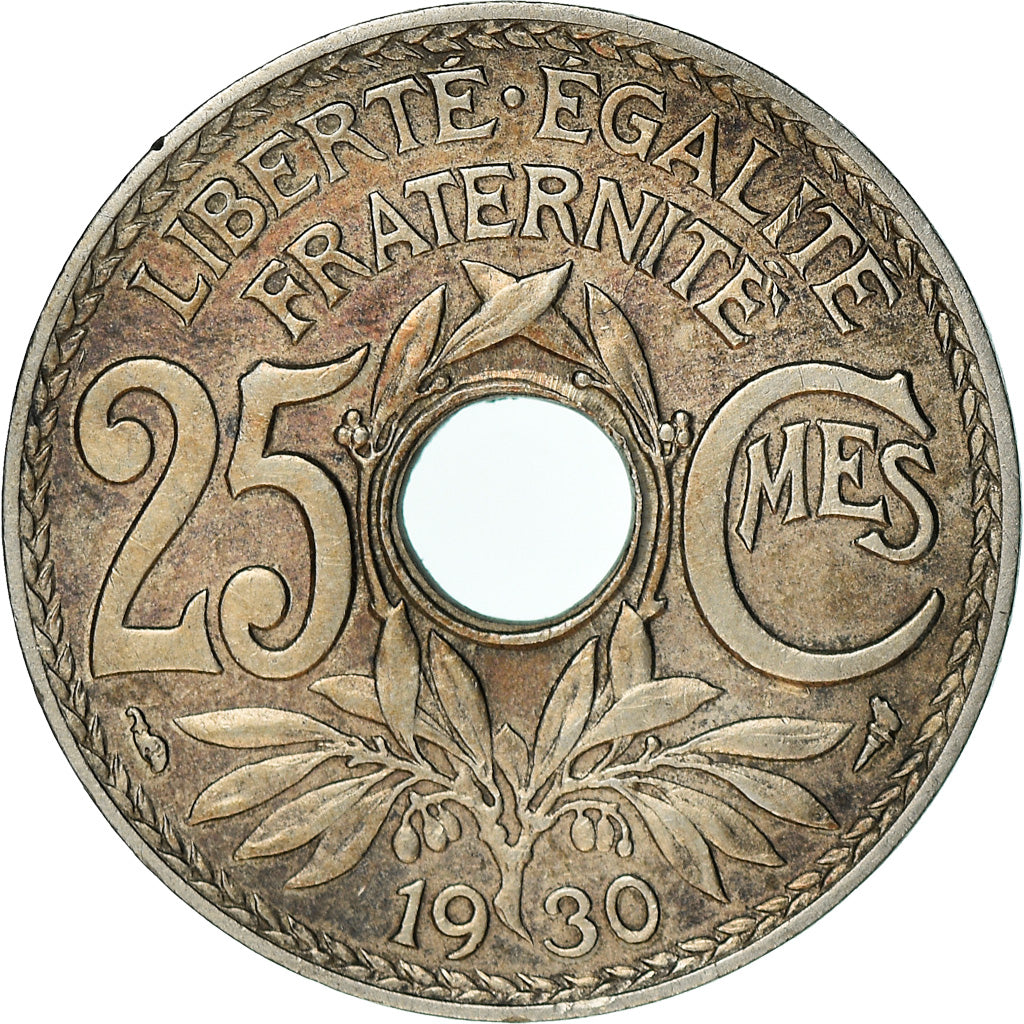 Coin, France, Lindauer, 25 Centimes, 1930, AU(50-53), Copper-nickel, KM:867a
