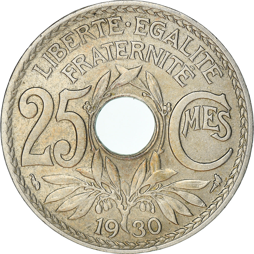 Monnaie, France, Lindauer, 25 Centimes, 1930, TTB, Copper-nickel, KM:867a, Le