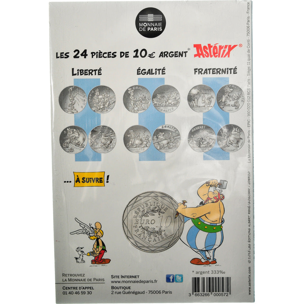 France, Monnaie de Paris, 10 Euro, Astérix Égalité (Le cadeau de César)