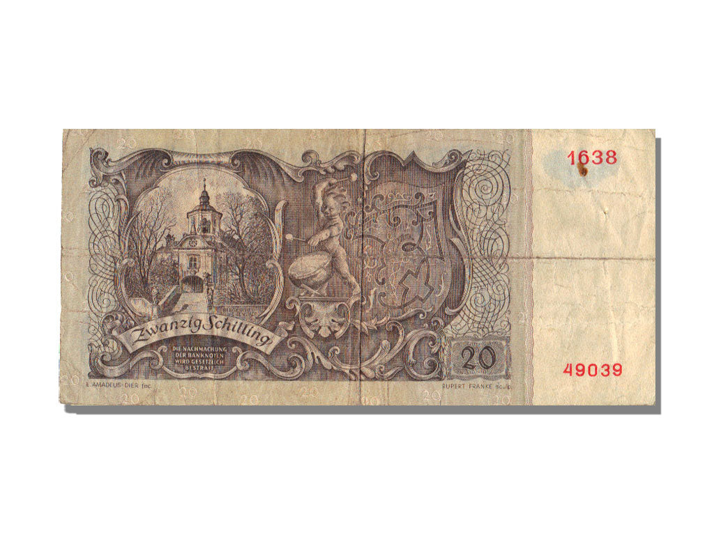 Austria, 20 Schilling, 1950, 1950-01-02, VF(20-25), 49039