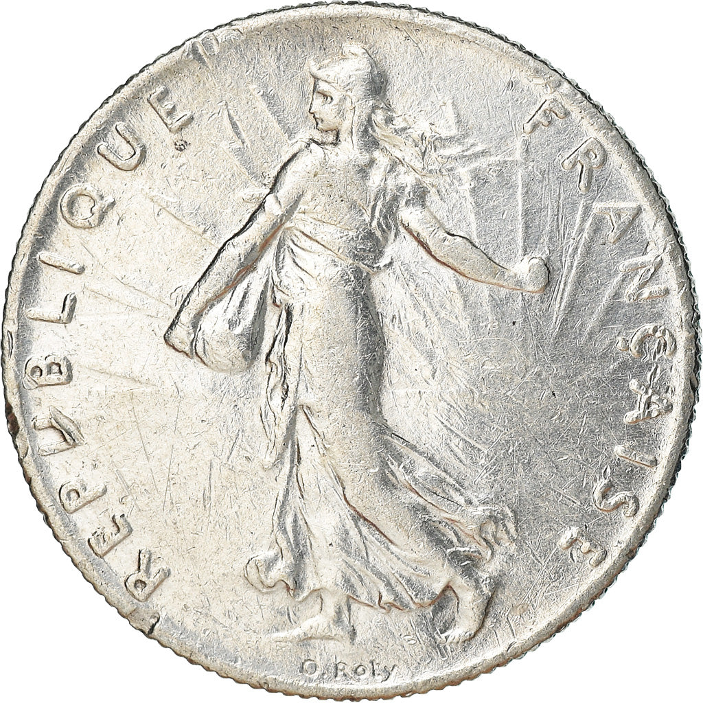 Coin, France, Semeuse, 50 Centimes, 1907, Paris, AU(50-53), Silver, KM:854