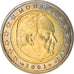 Mónaco, 2 Euro, 2001, Paris, MS(64), Bimetálico, KM:174