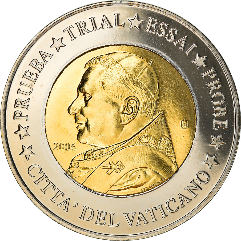 Vaticano, 2 Euro, 2006, unofficial private coin, FDC, Bi-metallico