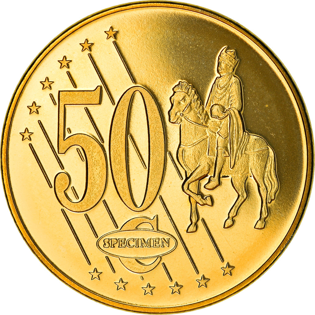 Vatican, 50 Centimes, 2006, unofficial private coin, MS(65-70), Bi-Metallic