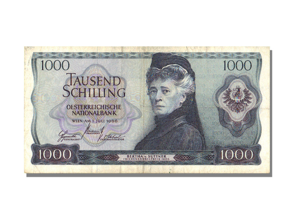 Biljet, Oostenrijk, 1000 Schilling, 1966, 1966-07-01, TTB