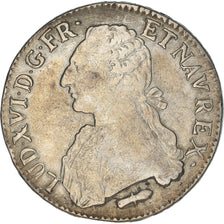 FRANCE, Écu aux branches d'olivier, ECU, 1789, Perpignan, KM #564.13, EF(40-45),