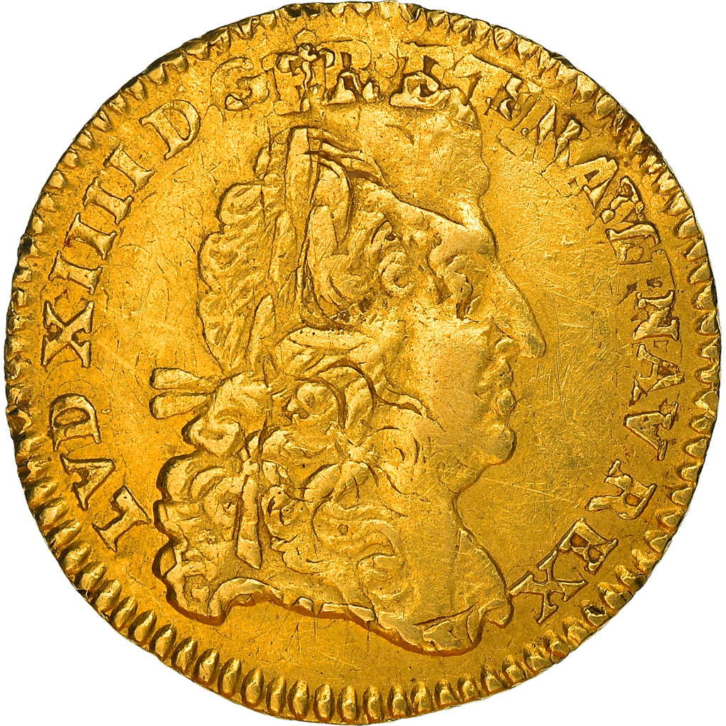 Monnaie, France, Louis XIV, 1/2 Louis d'or, 1691, Reims, TTB, Or, Gadoury:239