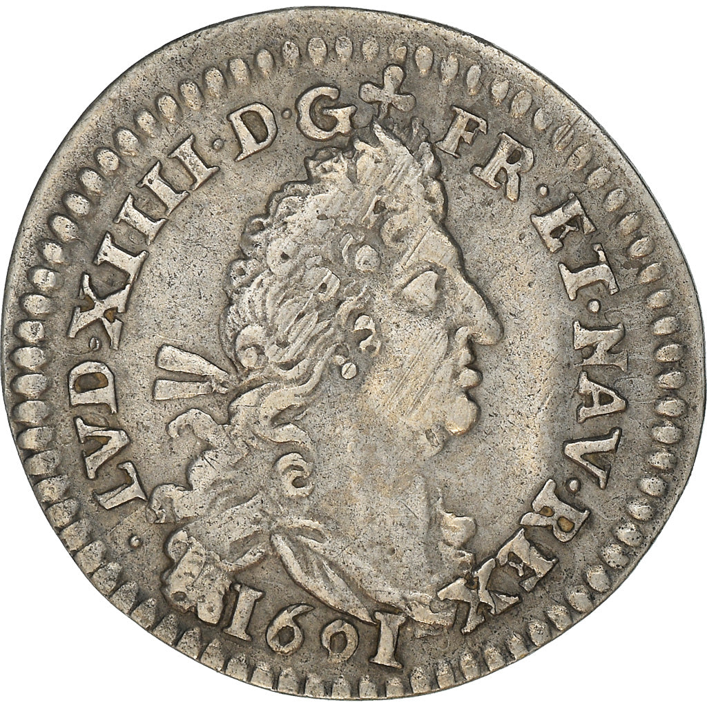 Moneda, Francia, Louis XIV, 4 Sols aux 2 L, 4 Sols 2 Deniers, 1691, Reims