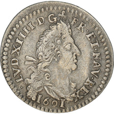 Moneda, Francia, Louis XIV, 4 Sols aux 2 L, 4 Sols 2 Deniers, 1691, Reims