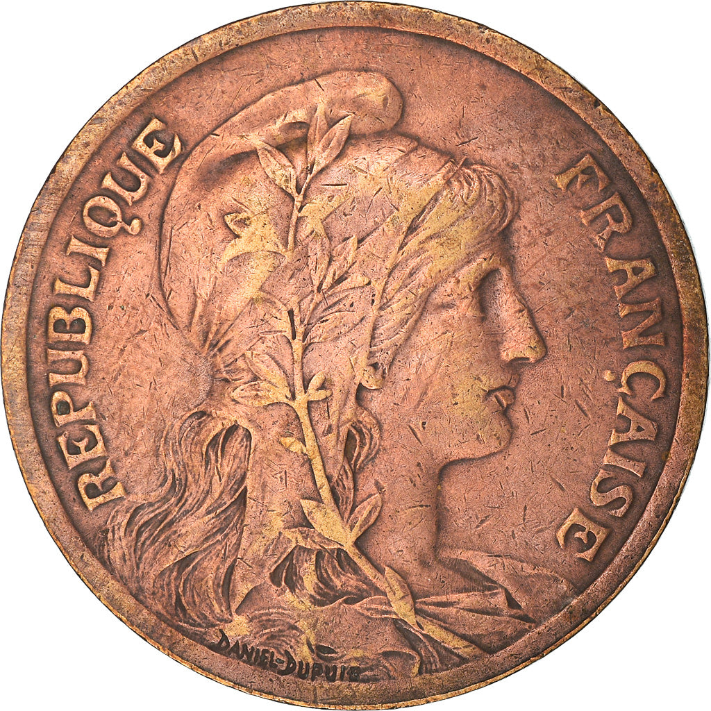 Coin, France, Dupuis, 10 Centimes, 1917, Paris, VF(20-25), Bronze, KM:843, Le