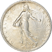 Coin, France, Semeuse, Franc, 1916, Paris, EF(40-45), Silver, KM:844.1