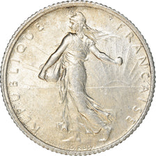 Moeda, França, Semeuse, Franc, 1916, Paris, EF(40-45), Prata, KM:844.1